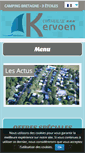 Mobile Screenshot of camping-de-kervoen.com